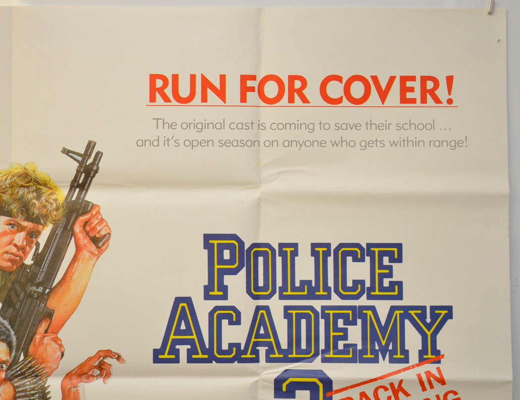 POLICE ACADEMY 3 : BACK IN TRAINING (Top Right) Cinema Quad Movie Poster 