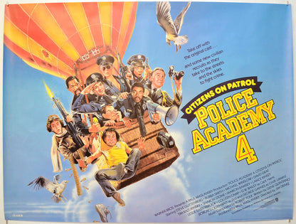 Police Academy 4 : Citizens On Patrol (Teaser / Advance Version) Original Quad Poster - Film Poster - Movie Poster