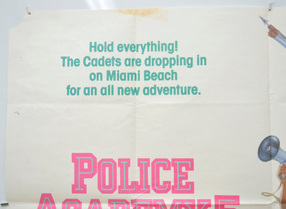 POLICE ACADEMY 5 : ASSIGNMENT MIAMI BEACH (Top Left) Cinema Quad Movie Poster 