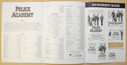 POLICE ACADEMY Cinema Exhibitors Campaign Press Book - BACK 