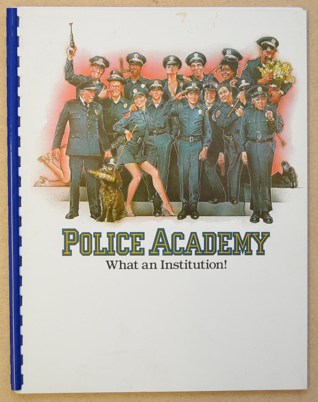 Police Academy Original 35 Page Production Information Document (UK)