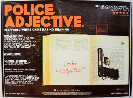 Police Adjective  (a.k.a. Politist, Adjectiv)   Original British Quad Poster - Film Poster - Movie Poster 