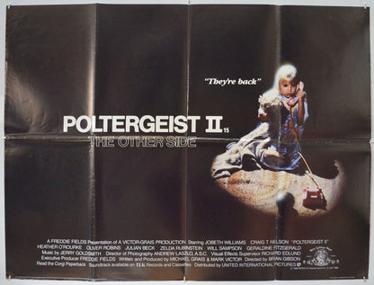 Poltergeist II : The Other Side  Original Quad Poster - Film Poster - Movie Poster