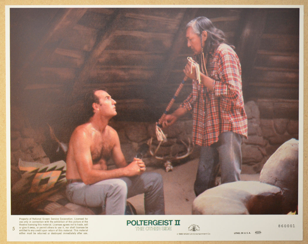 POLTERGEIST II - THE OTHER SIDE (Card 5) Cinema Set of Colour FOH Stills / Lobby Cards 