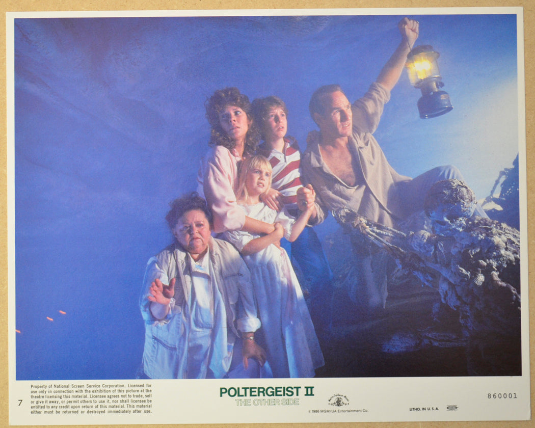 POLTERGEIST II - THE OTHER SIDE (Card 7) Cinema Set of Colour FOH Stills / Lobby Cards 