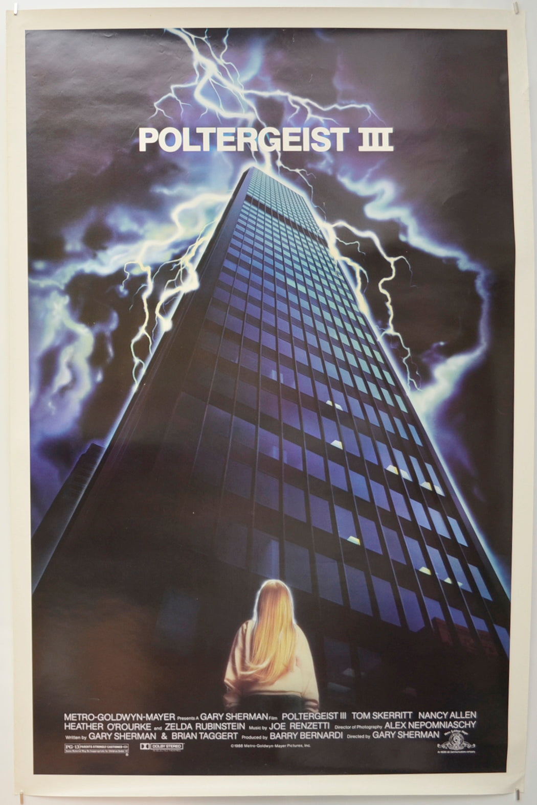 Poltergeist III  Original One Sheet Poster - Film Poster - Movie Poster