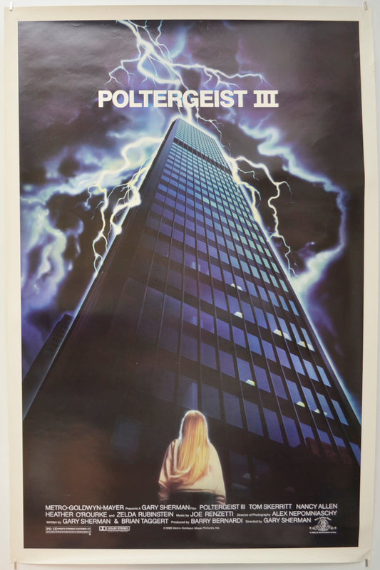 Poltergeist III  Original One Sheet Poster - Film Poster - Movie Poster