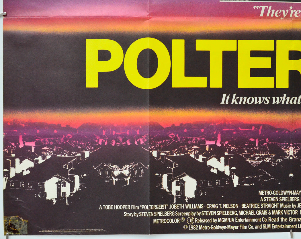 Poltergeist (Bottom Left) Cinema Quad Movie Poster 