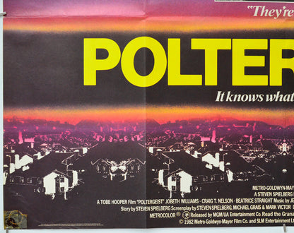 Poltergeist (Bottom Left) Cinema Quad Movie Poster 