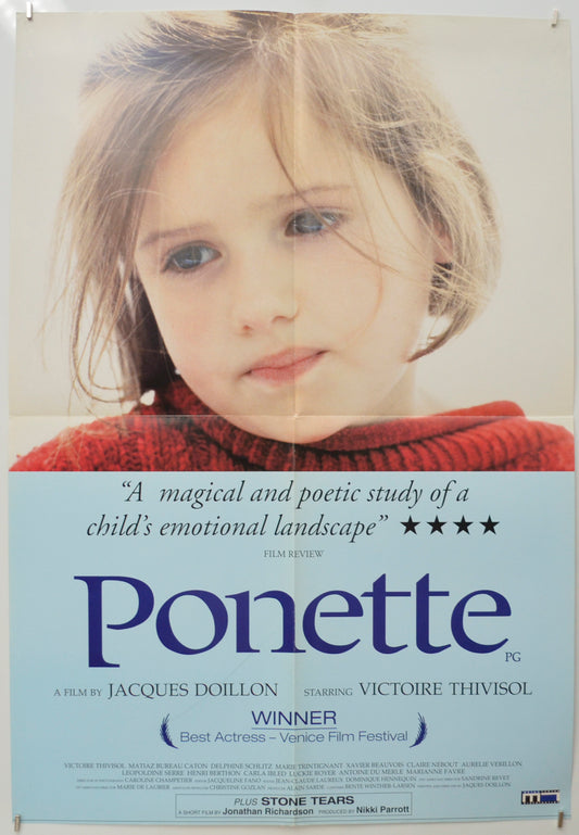 Ponette  Original Double Crown Poster - Film Poster - Movie Poster