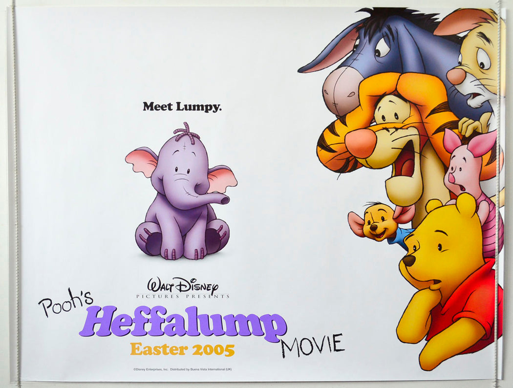 Pooh's Heffalump Movie Original British Quad Poster - Movie Poster