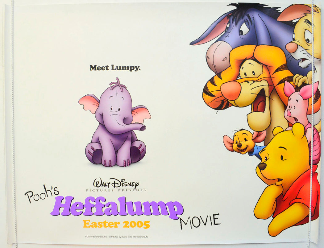 Pooh's Heffalump Movie Original British Quad Poster - Film Poster - Movie Poster 