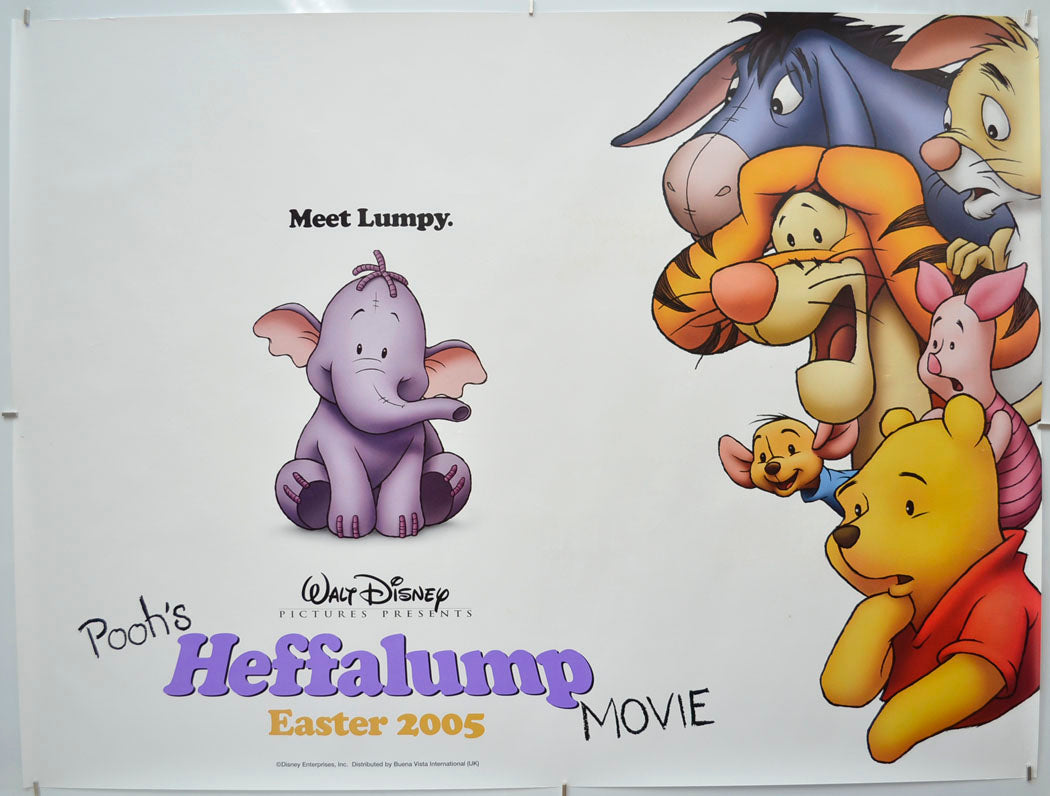 Pooh's Heffalump Movie Original Quad Poster - Film Poster - Movie Poster