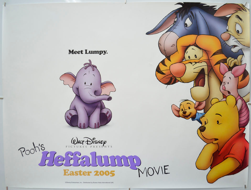 Pooh's Heffalump Movie Original Quad Poster - Film Poster - Movie Poster