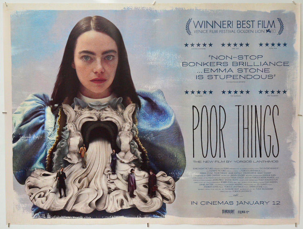 Poor Things - Original Quad Poster - Film Poster - Movie Poster