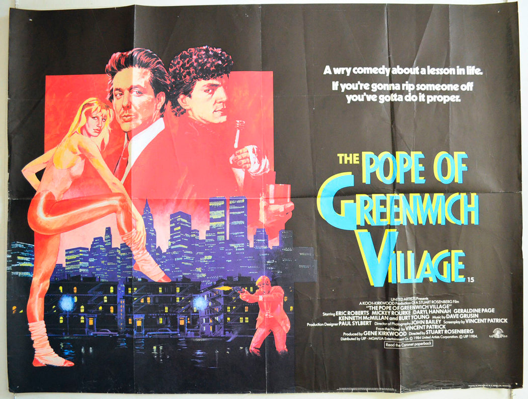 The Pope Of Greenwich Village Original British Quad Poster - Film Poster - Movie Poster 