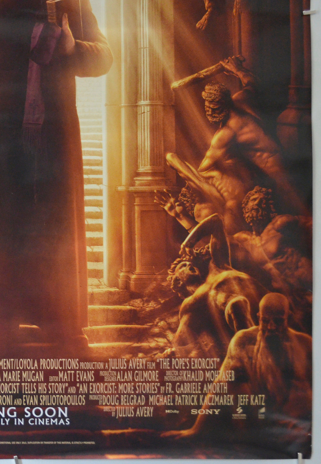 THE POPE’S EXORCIST (Bottom Right) Cinema One Sheet Movie Poster 