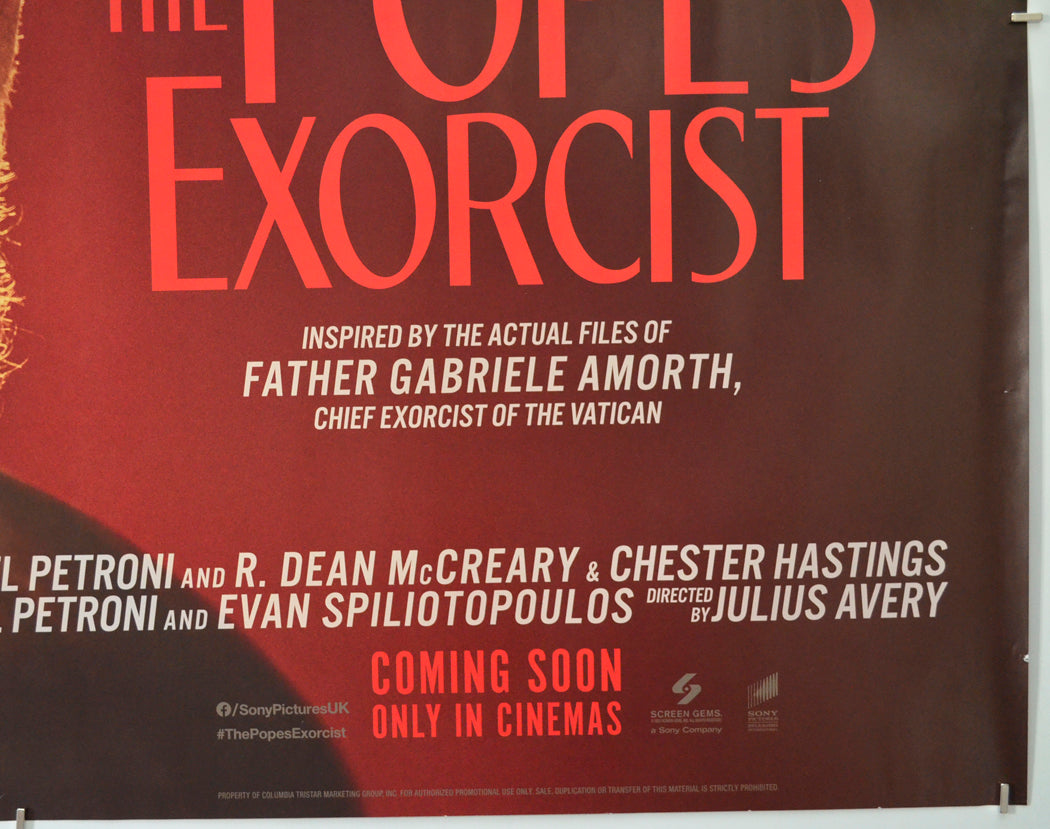 THE POPE’S EXORCIST (Bottom Right) Cinema Quad Movie Poster 