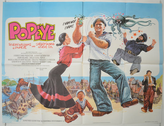 Popeye   Original Quad Poster - Film Poster - Movie Poster 