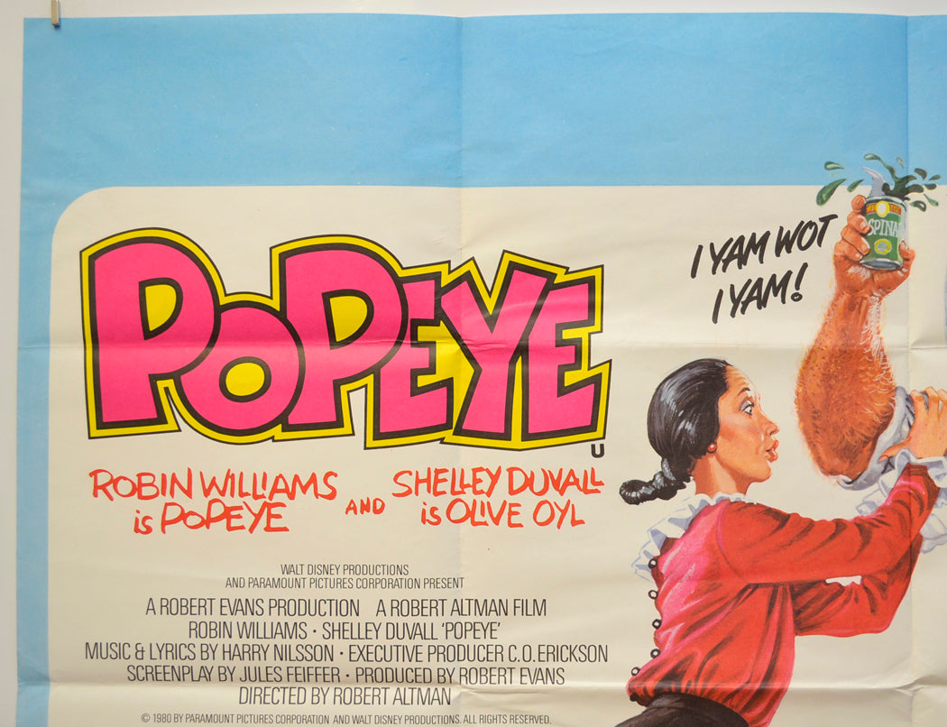 POPEYE (Top Left) Cinema Quad Movie Poster 