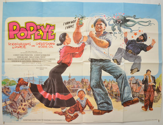 Popeye Original Quad Poster - Film Poster - Movie Poster