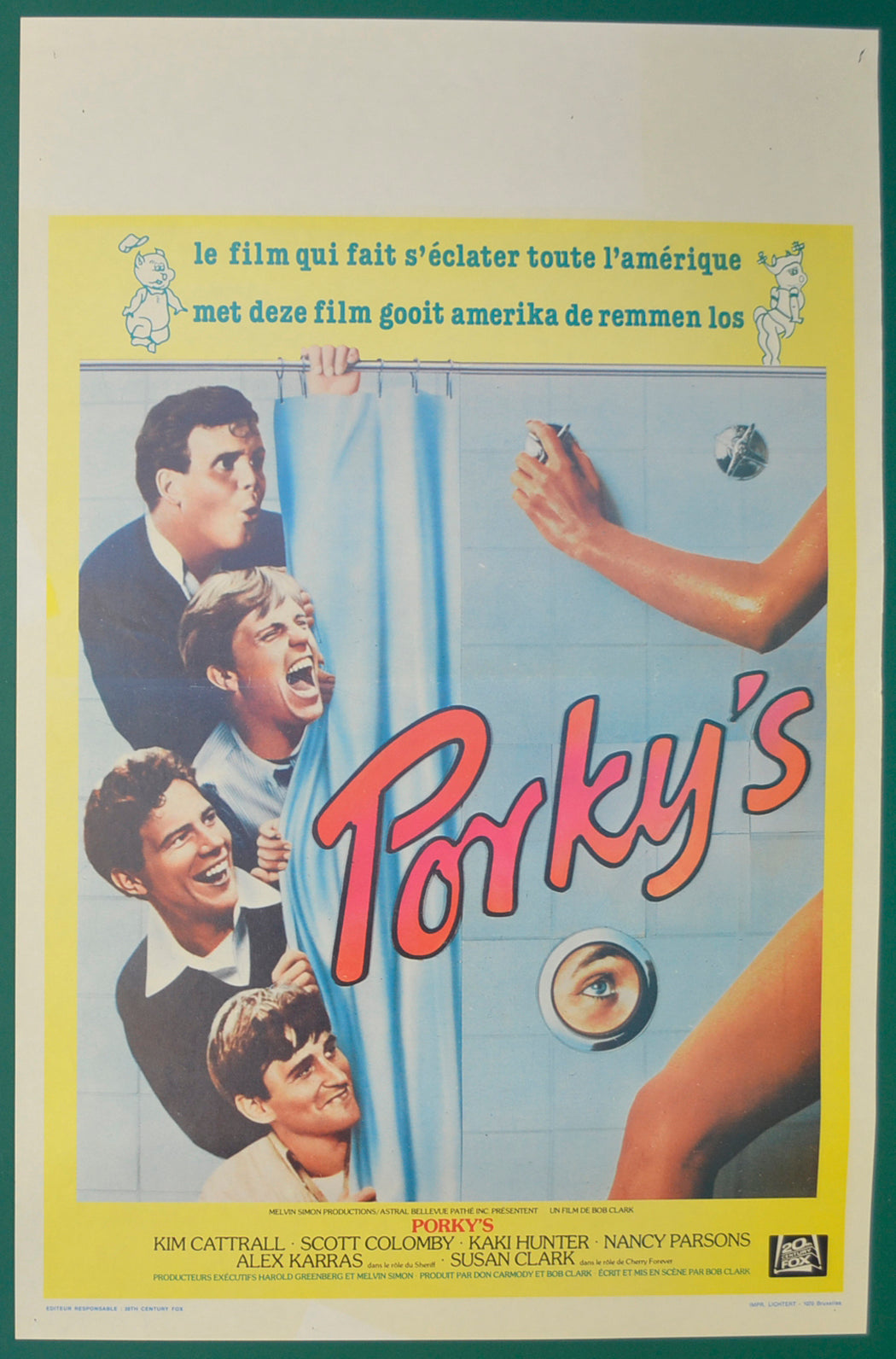 Porky's Original Belgian Poster - Film Poster - Movie Poster  