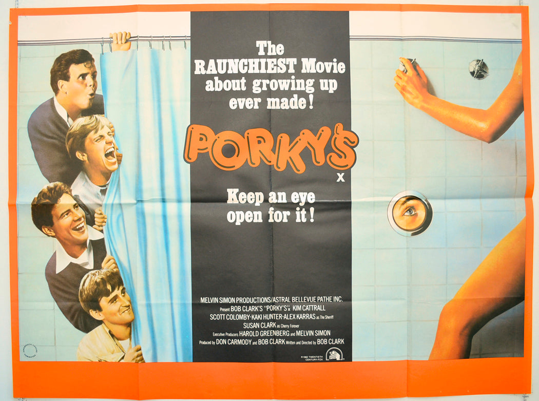 Porky's Original Quad Poster - Film Poster - Movie Poster  