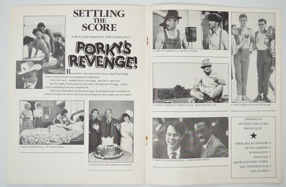 PORKY’S REVENGE Cinema Exhibitors Campaign Pressbook - INSIDE 