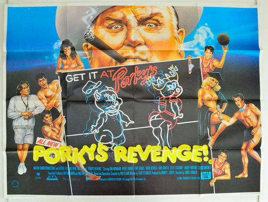 Porky's Revenge Original British Quad Poster - Film Poster - Movie Poster 