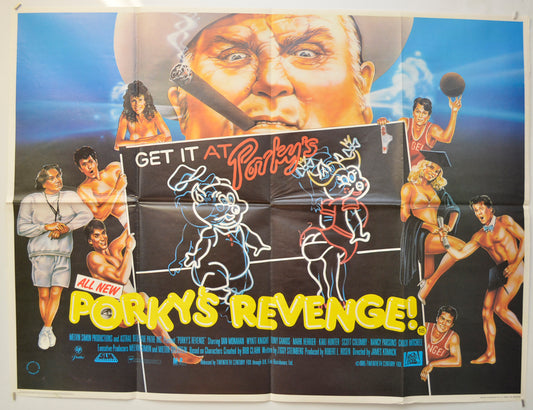 Porky's Revenge  Original Quad Poster - Film Poster - Movie Poster