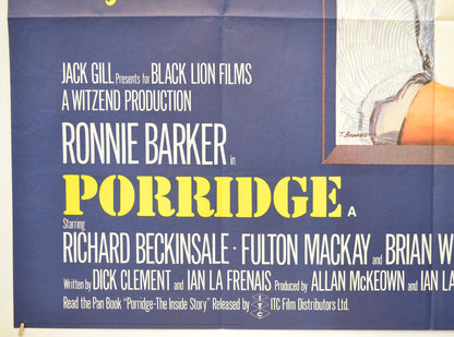 PORRIDGE (Bottom Left) Cinema Quad Movie Poster 