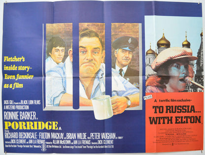 Porridge / To Russia With Elton  Original Quad Poster - Film Poster - Movie Poster