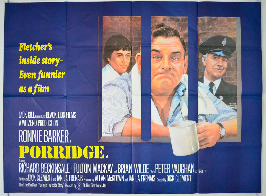 Porridge Original British Quad Poster - Movie Poster