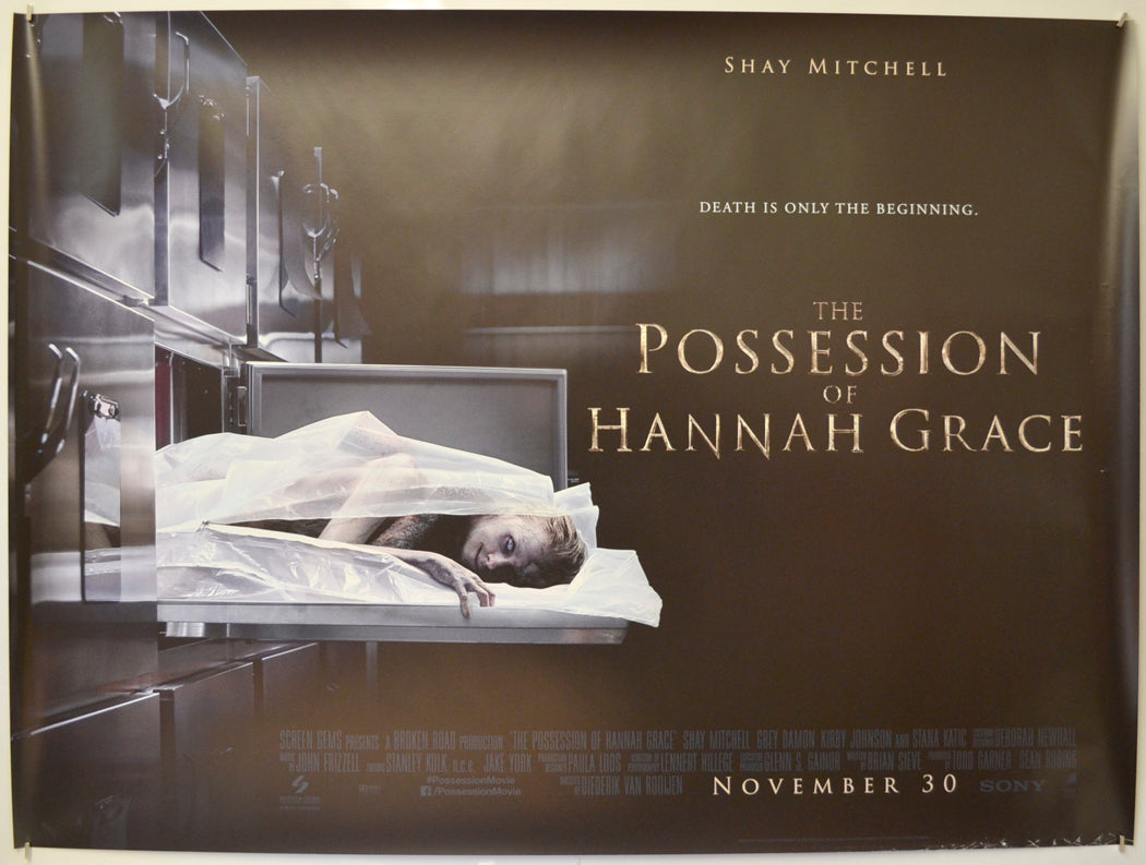 The Possession Of Hannah Grace Original Quad Poster - Film Poster - Movie Poster