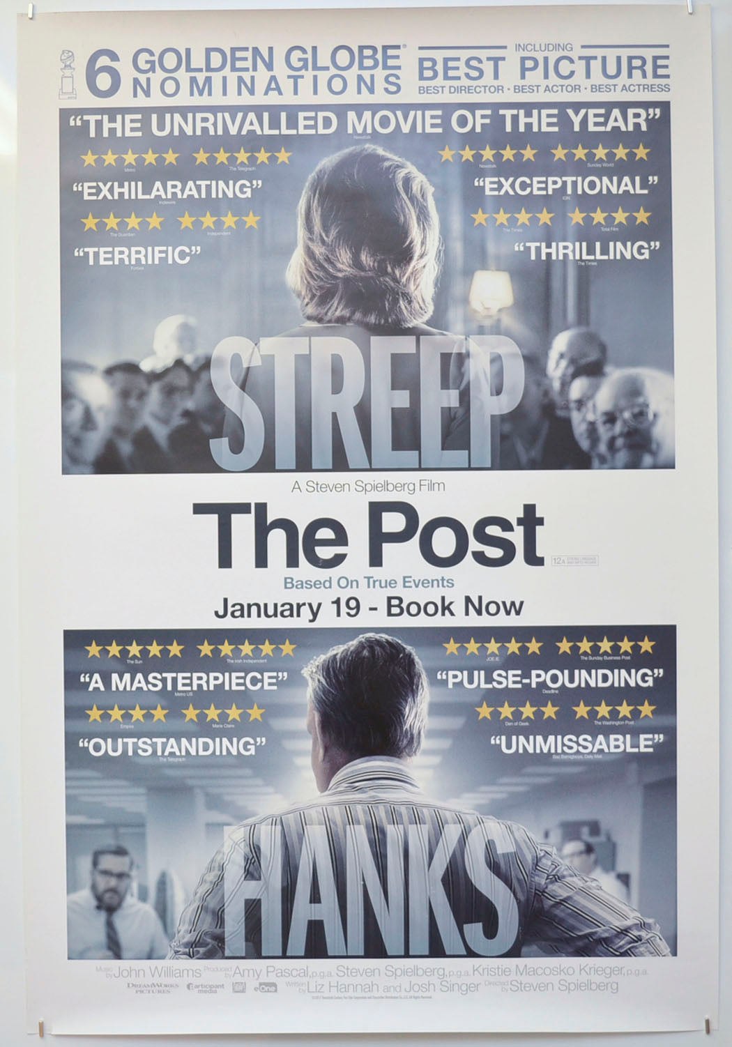 The Post (Reviews Version) Original One Sheet Poster - Film Poster - Movie Poster