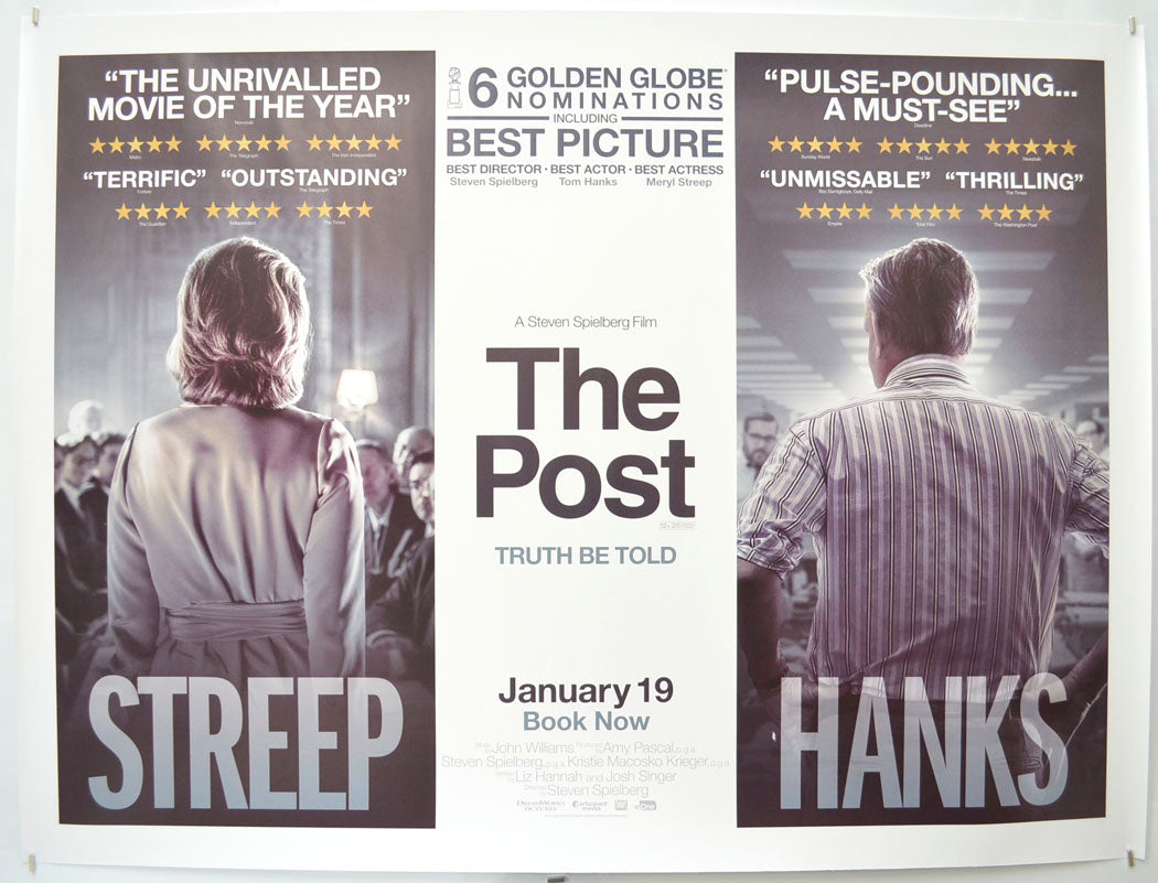 The Post (Awards Version) Original Quad Poster - Film Poster - Movie Poster