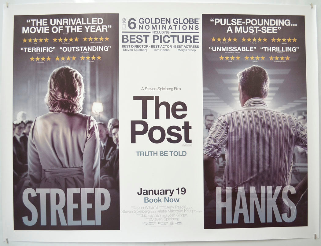 The Post (Awards Version) Original Quad Poster - Film Poster - Movie Poster