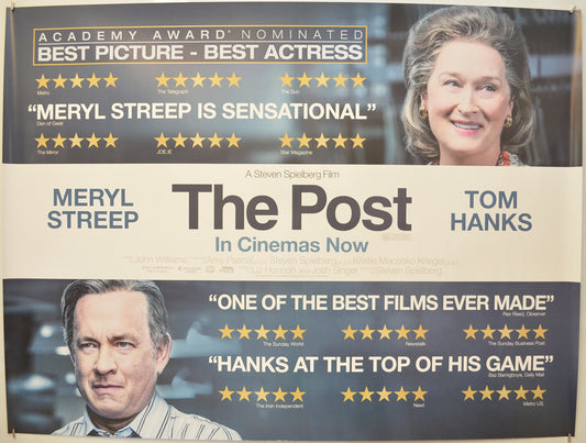 The Post (Reviews Version) Original Quad Poster - Film Poster - Movie Poster