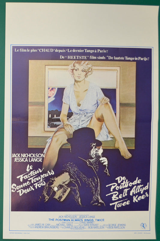 The Postman Always Rings Twice  Original Belgian Poster - Film Poster - Movie Poster  