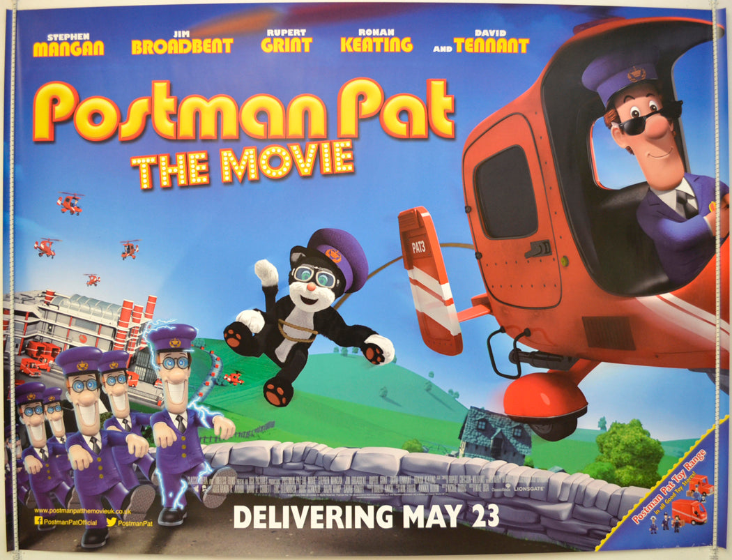 Postman Pat : The Movie  Original Quad Poster - Film Poster - Movie Poster 