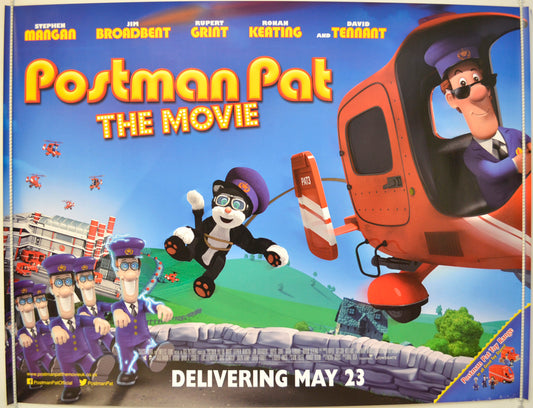 Postman Pat : The Movie  Original Quad Poster - Film Poster - Movie Poster 