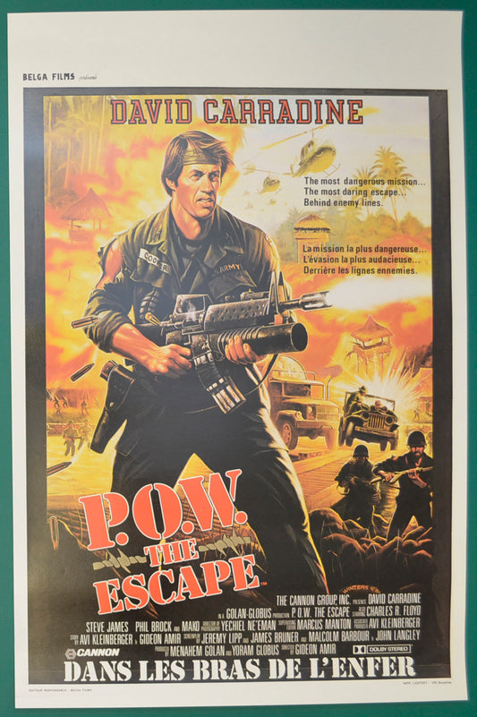 P.O.W. - The Escape   (a.k.a. Behind Enemy Lines)   Original Belgian Poster - Film Poster - Movie Poster  