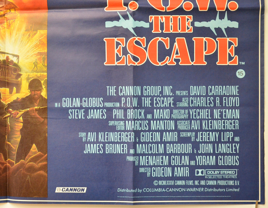 P.O.W. THE ESCAPE (Bottom Right) Cinema Quad Movie Poster 