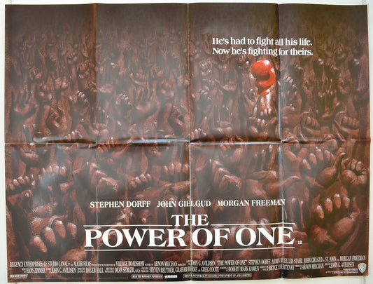 The Power Of One Original Quad Poster - Film Poster - Movie Poster  