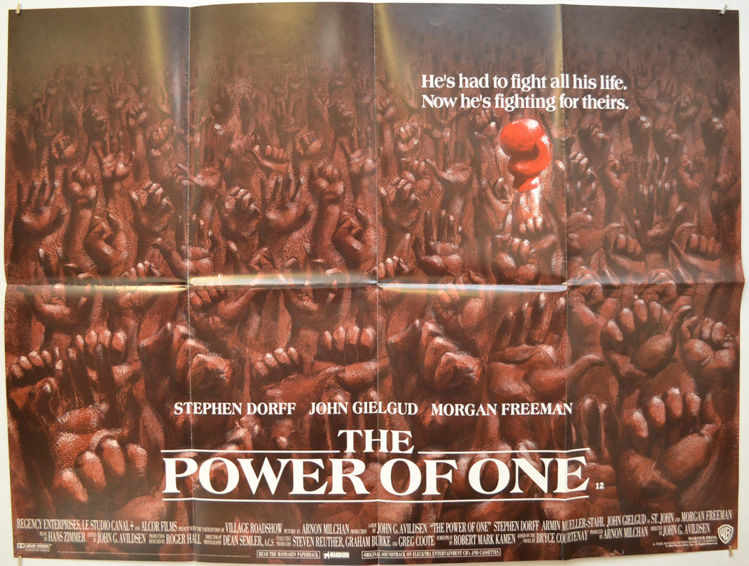 The Power Of One Original Quad Poster - Film Poster - Movie Poster