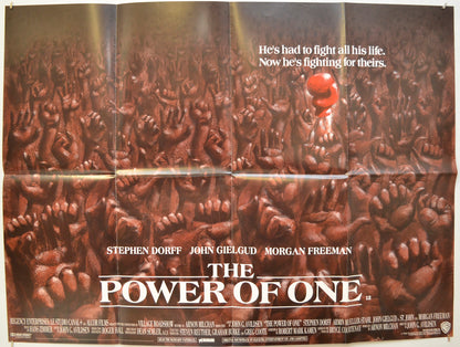 The Power Of One Original Quad Poster - Film Poster - Movie Poster