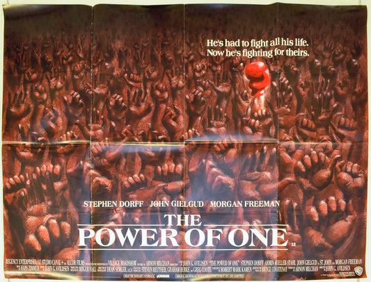 The Power Of One Original British Quad Poster - Film Poster - Movie Poster 