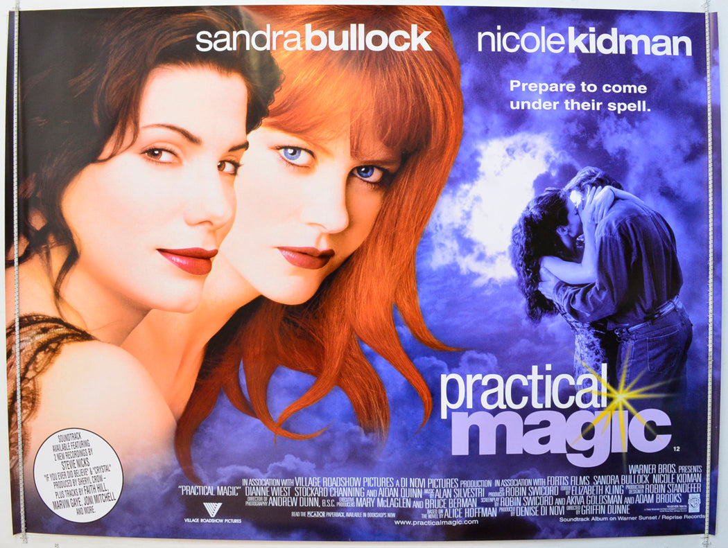 Practical Magic  Original British Quad Poster - Film Poster - Movie Poster