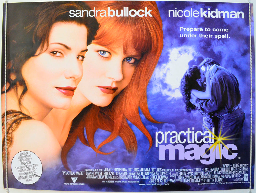 Practical Magic Original British Quad Poster - Film Poster - Movie Poster 