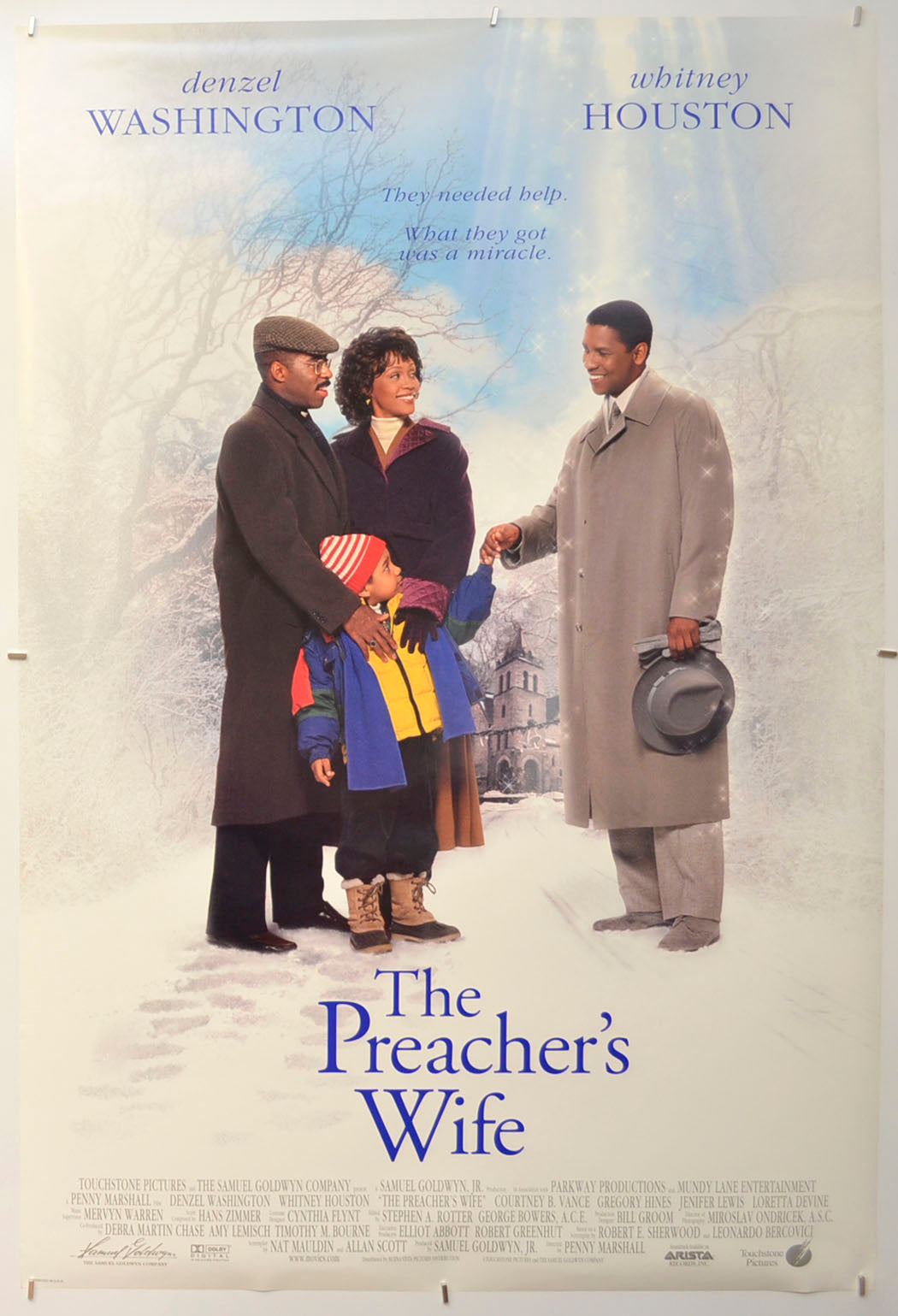 The Preacher's Wife Original One Sheet Poster - Film Poster - Movie Poster